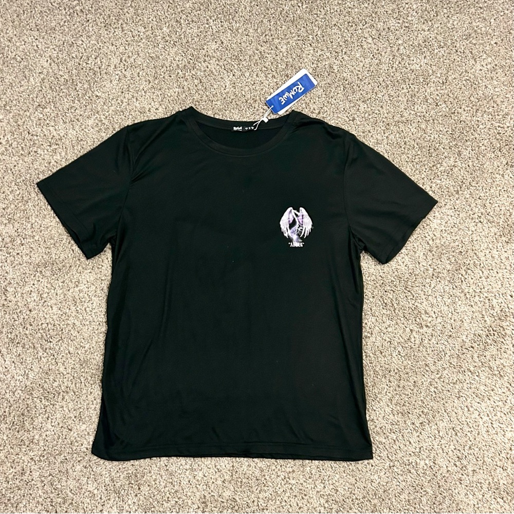 NWT! “Angel” Black Graphic T-Shirt